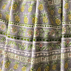 大sale【第2弾♡】パイナップル繊維入りギャザースカート（グレーロング） 2枚目の画像