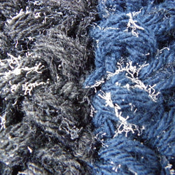 ２色のぽこぽこ模様が可愛いショートスヌード♡　　手編み　ネックウォーマー　　 3枚目の画像