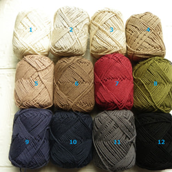 玉編みのベレー帽♪　カラー選べます(*^_^*)　コットン 5枚目の画像