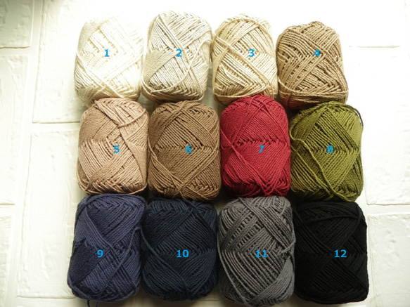 玉編みのベレー帽♪　カラー選べます(*^_^*)　コットン 5枚目の画像