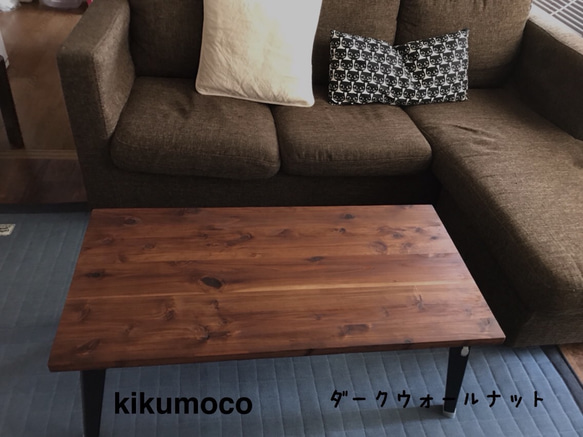 国産杉の折りたたみテーブル/選べる３色♪日本の職人さんが作った丈夫な脚♬ 2枚目の画像
