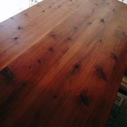 1台限り。w91cm,d36cm,h72.4cmスリムサイズ♪シンプルでオシャレな国産杉のアンティーク風テーブル 5枚目の画像