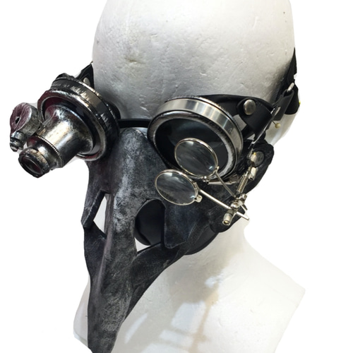 204 スタイリッシュなペストマスクみたい 鉄っぽい仕上げバージョン