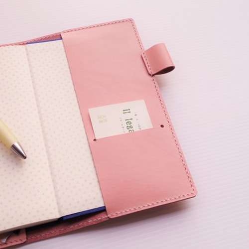 ✻ ほぼ日 weeks 用 ✻ 手帳カバー ✻ 牛革 ✻ 桜ピンク ✻ ㉓ 手帳