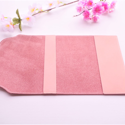✻ ～新書（スタンダード）サイズ～✻ 桜ピンク色 ✻ 牛革
