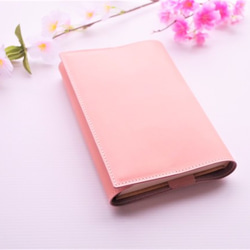 ✻ ～四六判・単行本サイズ～ ✻ 桜ピンク色 ✻ 牛革 ブックカバー
