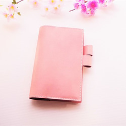 ✻ ほぼ日 weeks 用 ✻ 手帳カバー ✻ 牛革 ✻ 桜ピンク ✻ ㉒ 手帳
