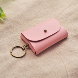 ✻　スマートキーケース　～Simple～　✻ 　牛革　✻　桜ピンク色　✻　　　✻61✻ 2枚目の画像