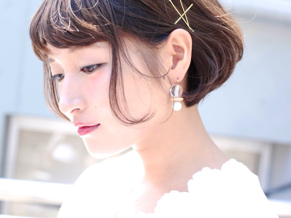 Midy pierce/earring clear 2枚目の画像