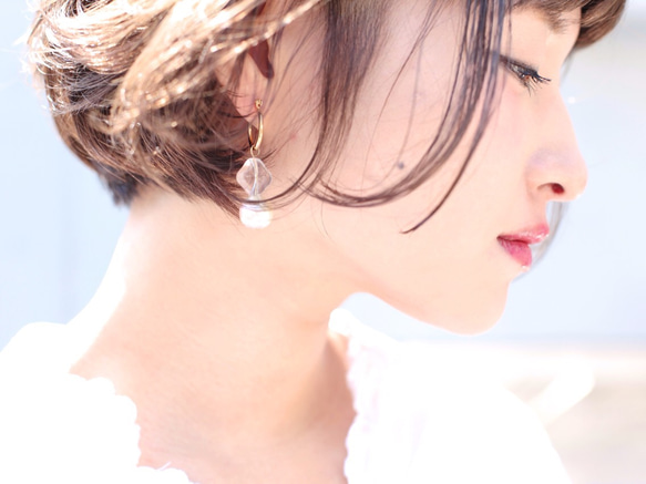 coron pierce/earring blue 2枚目の画像