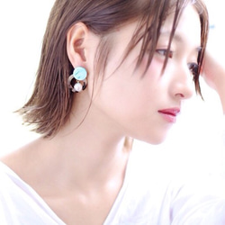 Double circle pierce/earring 1枚目の画像