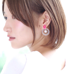 syrupshabom pierce/earring PINK 3枚目の画像