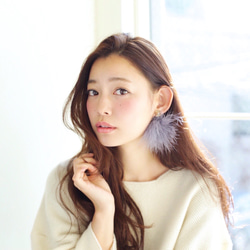 Bell pierce beige 1点のみ sale30%off 3枚目の画像