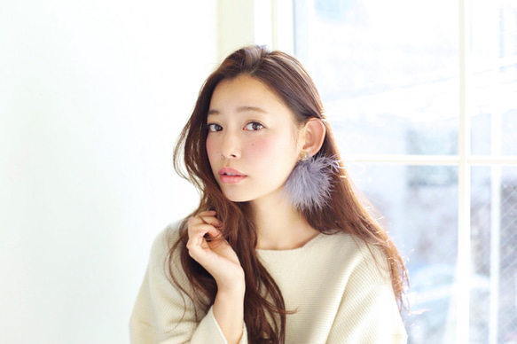 Bell pierce beige 1点のみ sale30%off 3枚目の画像