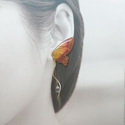 季節の蝶～秋〜 ୨୧ ピアス イヤリング 2枚目の画像