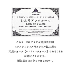 【本物保証】希少石・レムリアンシードクリスタル レムリアンシード ミナスジェライス州 カブラル鉱山産 3枚目の画像