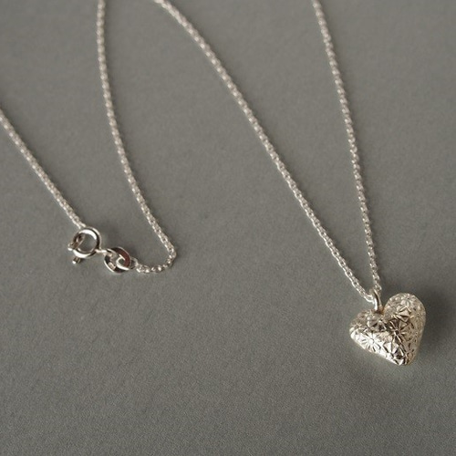 シルバー ハート型ペンダント ネックレス　カレンシルバー ☆オープンセール☆【カレンシルバー】ハートネックレスsilver925
