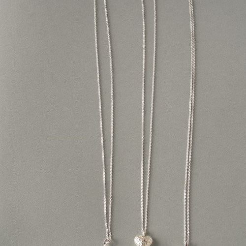 送料無料 silver925 カレンシルバーのハートペンダント ネックレス