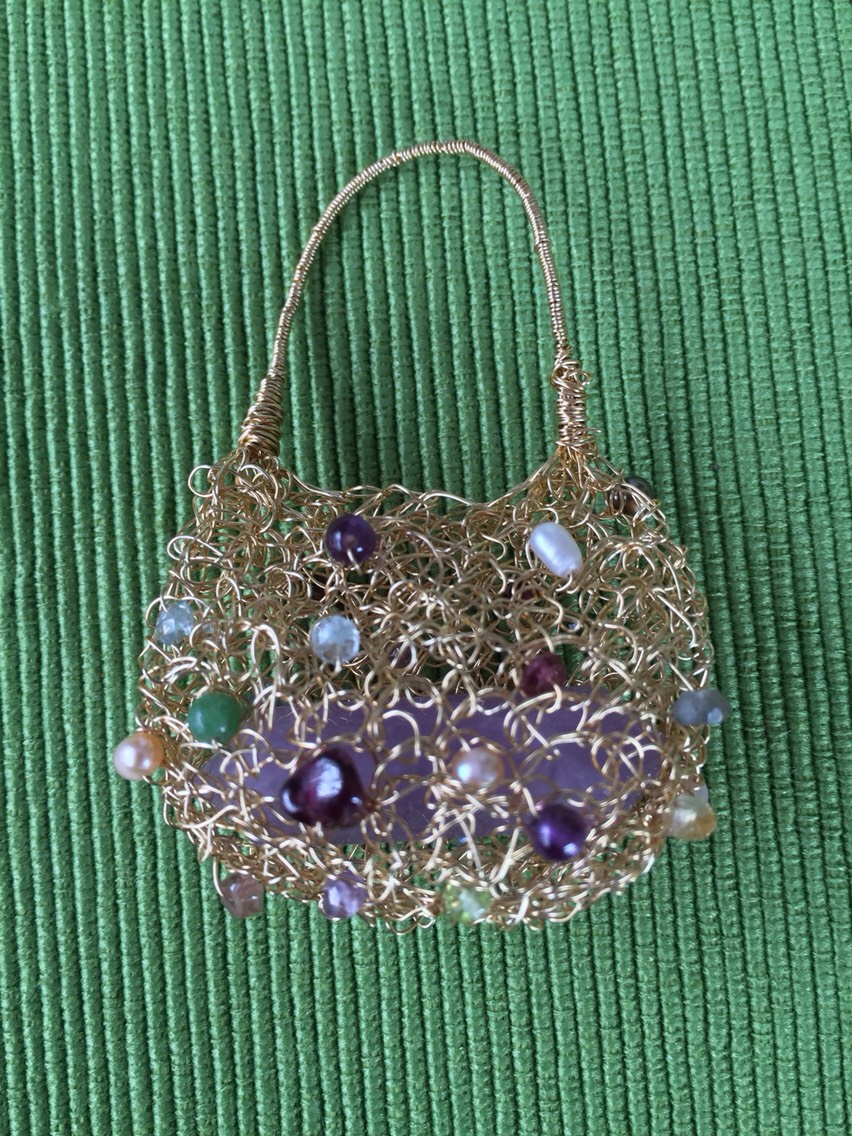 クロッシェのバッグのペンダントトップ 4,250円