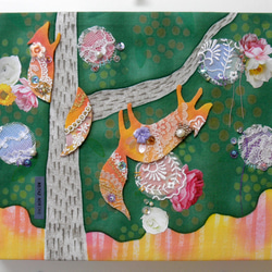 【壁飾り】リスの木 1枚目の画像