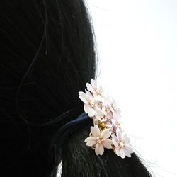 桜のポニーフック 春色 ヘアアクセ ピンク 5枚目の画像