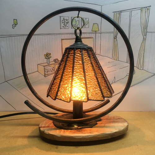 レトロ 秋・冬 ムードランプ スタンドライト・テーブルランプ 山小屋