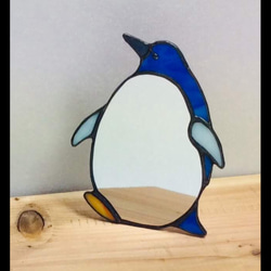 小さなペンギンのテーブルミラー 1枚目の画像