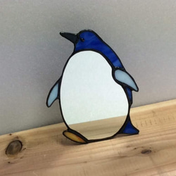 小さなペンギンのテーブルミラー 2枚目の画像