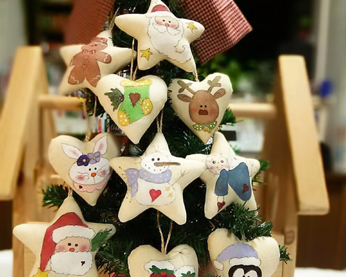 ☆ カントリーなクリスマスツリーオーナメント（2） ☆ その他