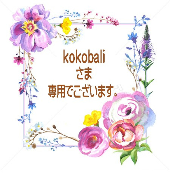 kokobali様専用でございます。 1枚目の画像