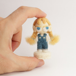 羊毛フェルト　人形 羊毛フェルト人形 オレンジ 羊毛フェルト マカフェルト工房 通販