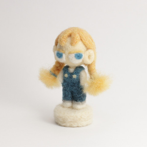 羊毛フェルトチビ人形 羊毛フェルト作品 #羊毛フェルト作家 #ニードルフェルト