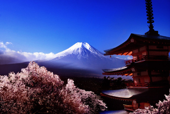 富士山-Ⅲ　写真画（写画）　ジグレープリント　297mm × 420mm 1枚目の画像