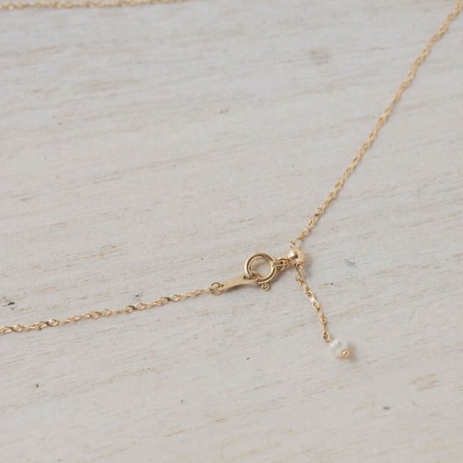 tiara K18 necklace (ﾑｰﾝｽﾄｰﾝ)【FN193】