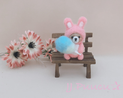 おしゃれうさちゃん　羊毛フェルト 再入荷あり♪】rika-smallworld 羊毛フェルトのうさぎ | うさぎ