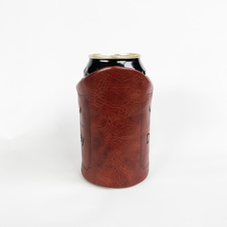 “定制您最喜歡的設計”罐頭式啤酒瓶&lt;棕色&gt;（可更換為其他顏色的皮革） 第5張的照片