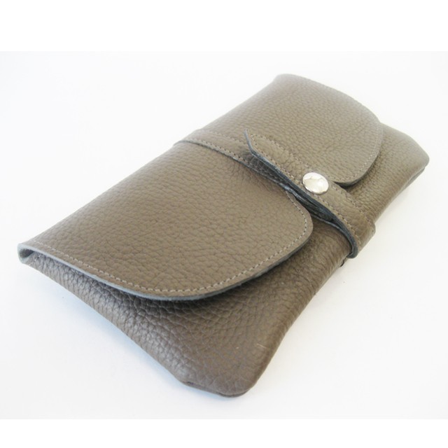 "Globe"ロングウォレット <ブラウングレー>　長財布 送料&ギフトラッピング無料 12,096円