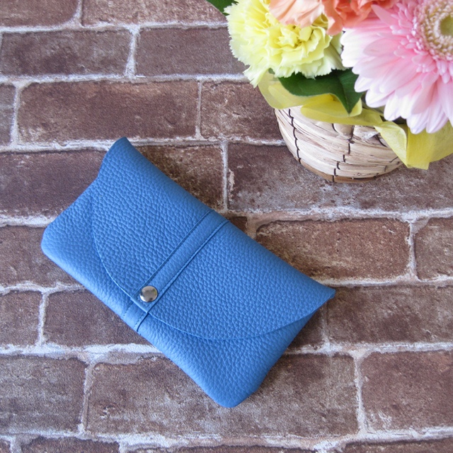 "GlobeⅡ"ウォレット (ふっくら長財布)　＜ロイヤルブルー＞  送料&ギフトラッピング無料