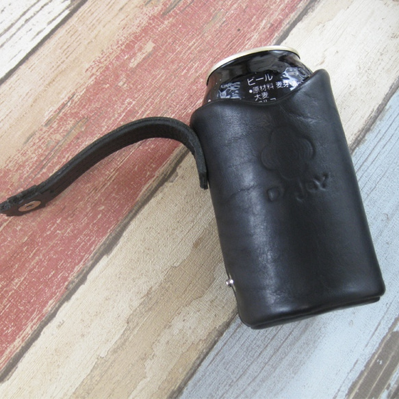 Beer Keeper &lt;黑色&gt; 真皮啤酒罐蓋，附冷藏功能 ☆ 免費禮品包裝 ☆ 第4張的照片
