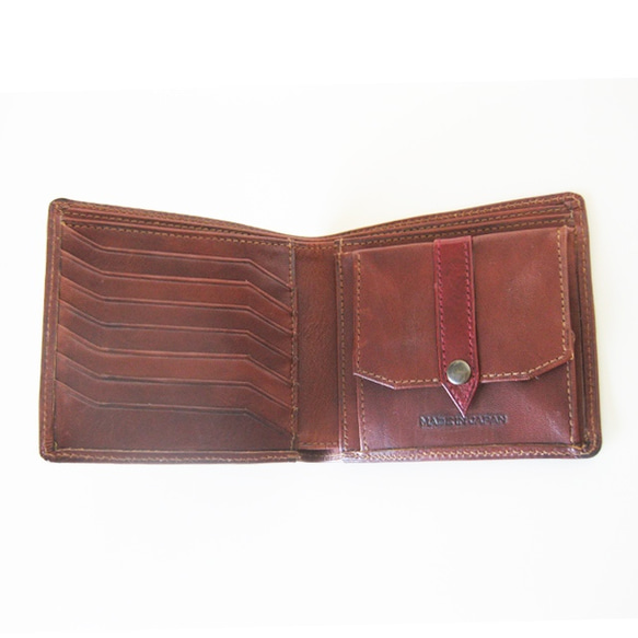 “Thin Bifold Wallet”緊身錢包 &lt;棕色&gt; ☆免運費 &amp; 免費禮品包裝☆ 第3張的照片