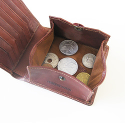 “Thin Bifold Wallet”緊身錢包 &lt;棕色&gt; ☆免運費 &amp; 免費禮品包裝☆ 第4張的照片
