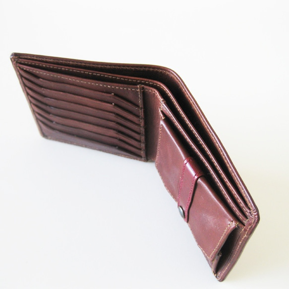 “Thin Bifold Wallet”緊身錢包 &lt;棕色&gt; ☆免運費 &amp; 免費禮品包裝☆ 第5張的照片