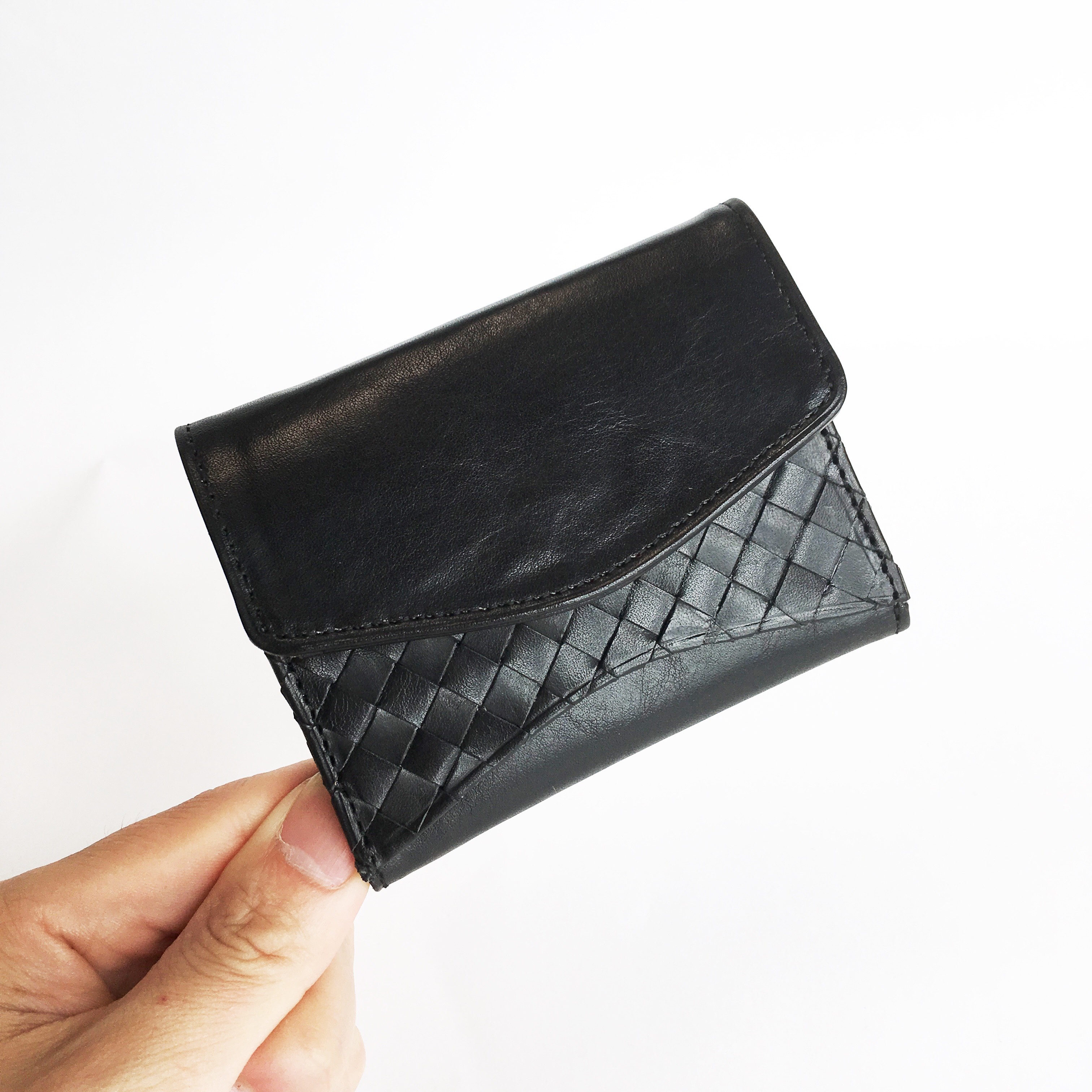 [大容量ミニ財布] "Jack"マイクロウォレット < Black> 名入れ・ギフト包装無料