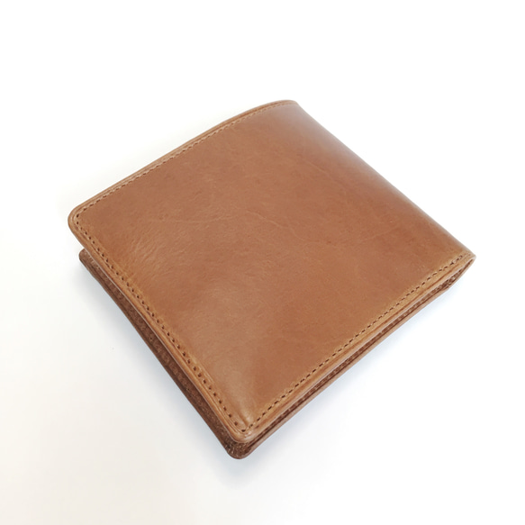 額外的“Skinny Wallet”意大利Buttero &lt;Beige&gt; x Domestic Barolo Lea 第3張的照片