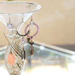 【The Muse/ Inspiration-002】14KGF Eternity Gemstone Earrings 7枚目の画像