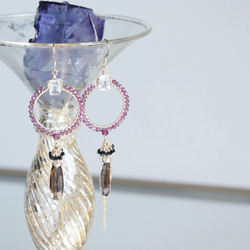 【The Muse/ Inspiration-003】14KGF Eternity Gemstone Earrings 1枚目の画像