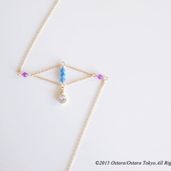 【14KGF】Rhombus Bracelet,"Gems& CZ" 2枚目の画像
