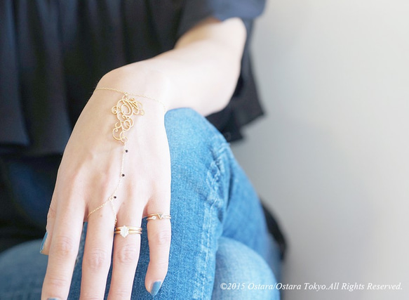 【14KGF】Ring Bracelet,Filigree"A" 1枚目の画像