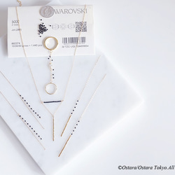 【Monica】14KGF,Swarovski Half Layered Bracelet 8枚目の画像