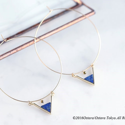 【14KGF】Necklace,Gem Lapis Lazuli Triangle 9枚目の画像